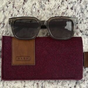 RAEN Gray Sunglasses with Case